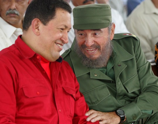 Comandante y Fidel y Comandante Chavez