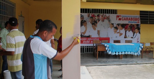 Gobierno Bolivariano de Carabobo rehabilita escuelas estadales