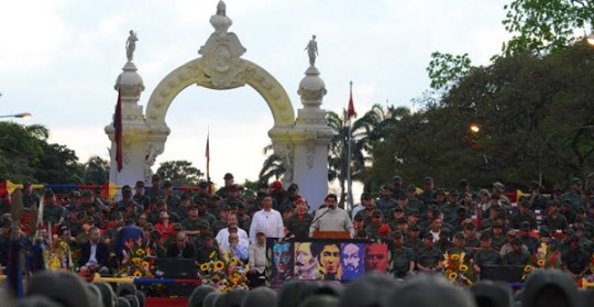 Presidente Maduro realizó salutación de fin de año a FANB desde Campo de Carabobo