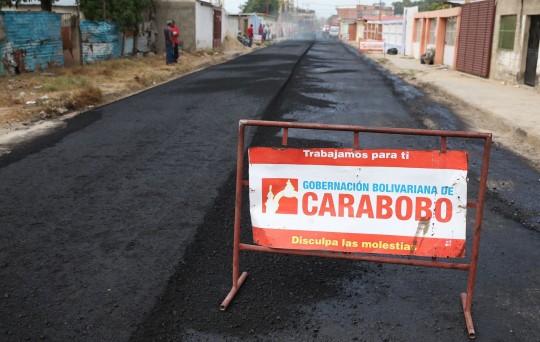 Gobernación ha colocado en Diego Ibarra más de 6 mil toneladas de asfalto