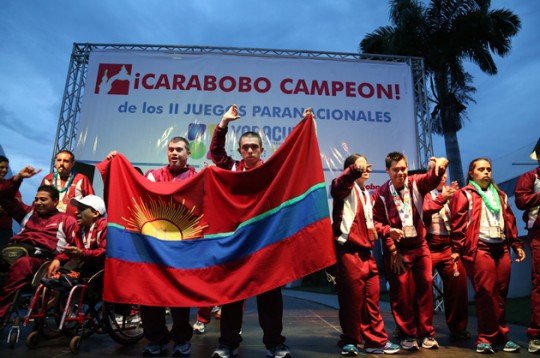 Carabobo recibió a sus campeones paranacionales a lo grande