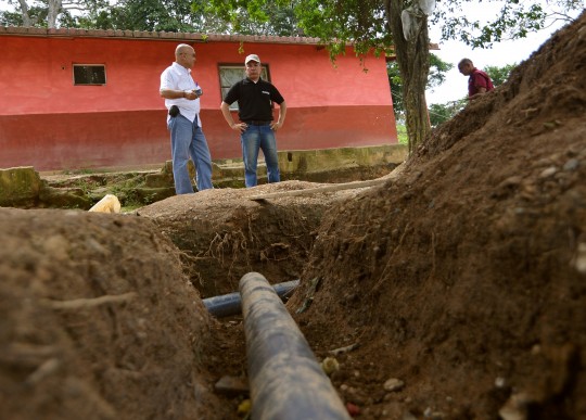 Reparamos red de agua en caserío Mocundo de Montalbán