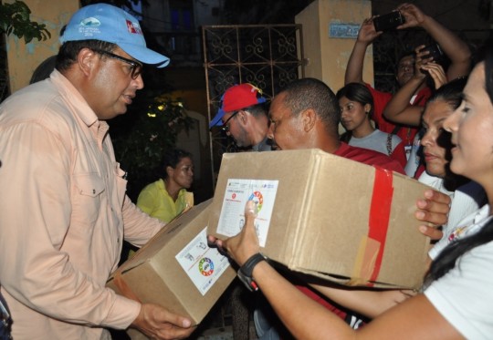 Entregamos más de 700 cajas  de alimentos a familias porteñas afectadas