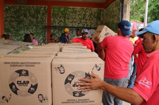 Más de 2 mil 100 familias de Montalbán  favorecidas con entrega de alimentos